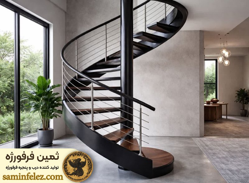 انواع پله پیچ فلزی 